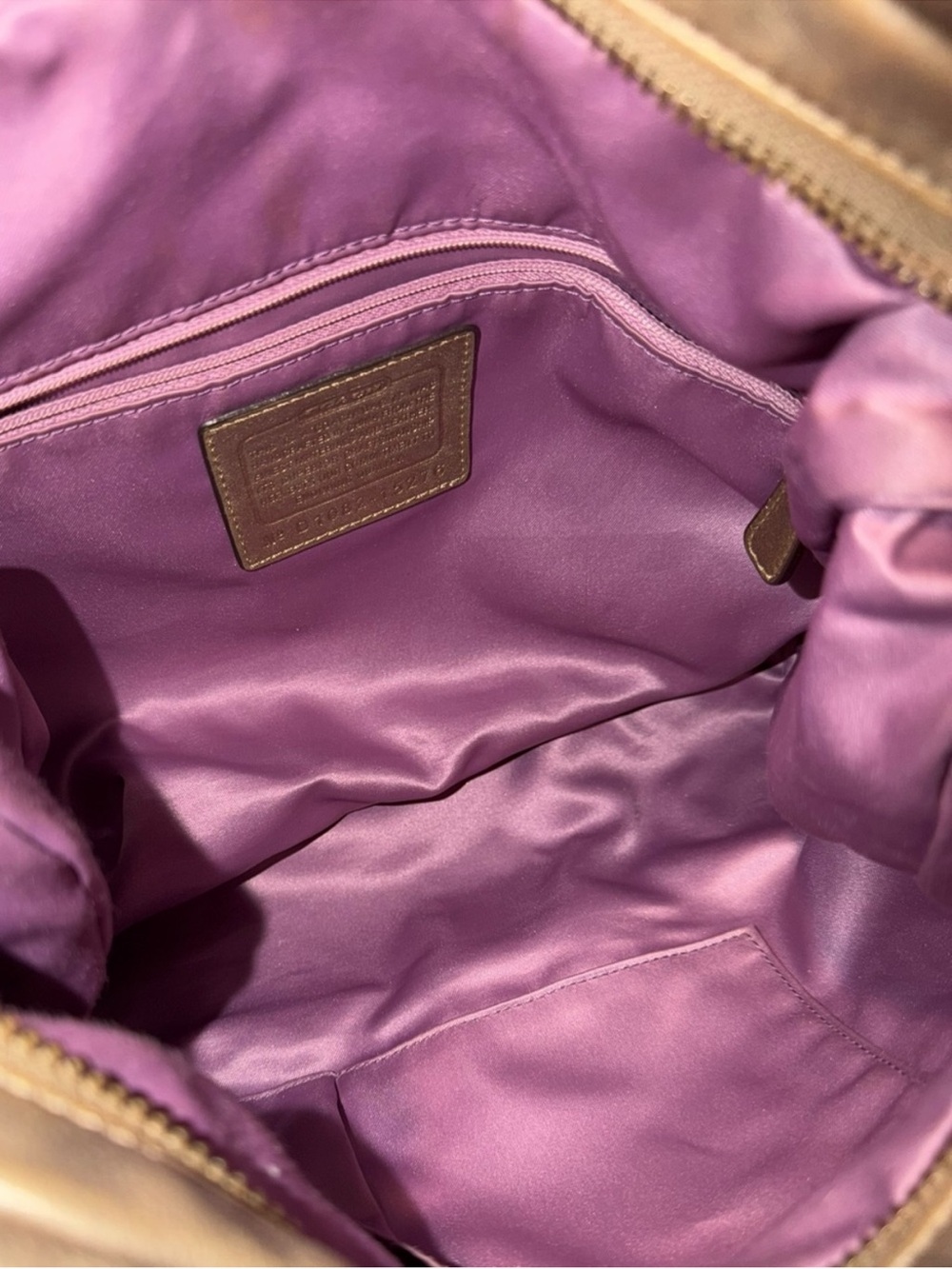 Coach Alex Metallic Gold Studded satchel crossbody Bag rare 2 original hangtags - Picture 13 of 13